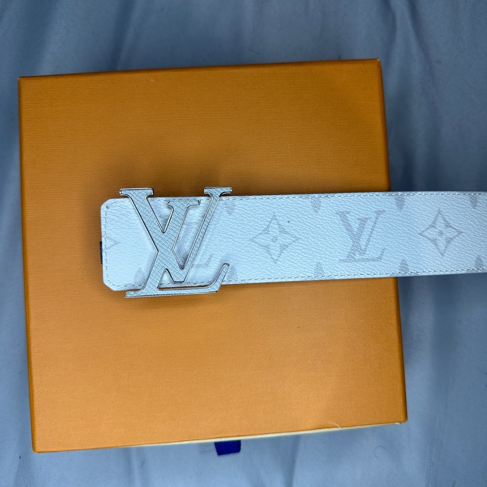 Louis Vuitton White Monogram Belt